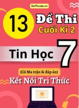 13 Đề thi cuối kì 2 Tin học Lớp 7 có Ma trận & đáp án (Kết nối tri thức)